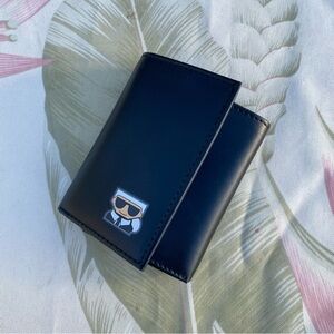 Karl Lagerfeld Pairs Leather Trifold Wallet